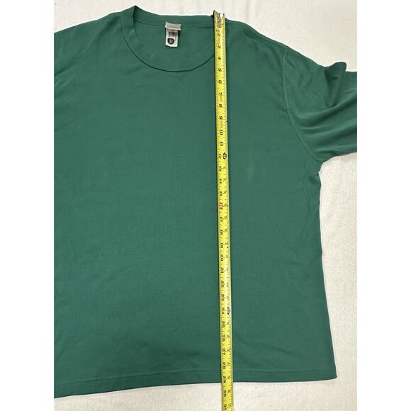 NWOT HANNA ANDERSSON ADULT UNISEX TREE GREEN SOLID PAJAMA SHIRT XXL COTTON - Picture 7 of 9